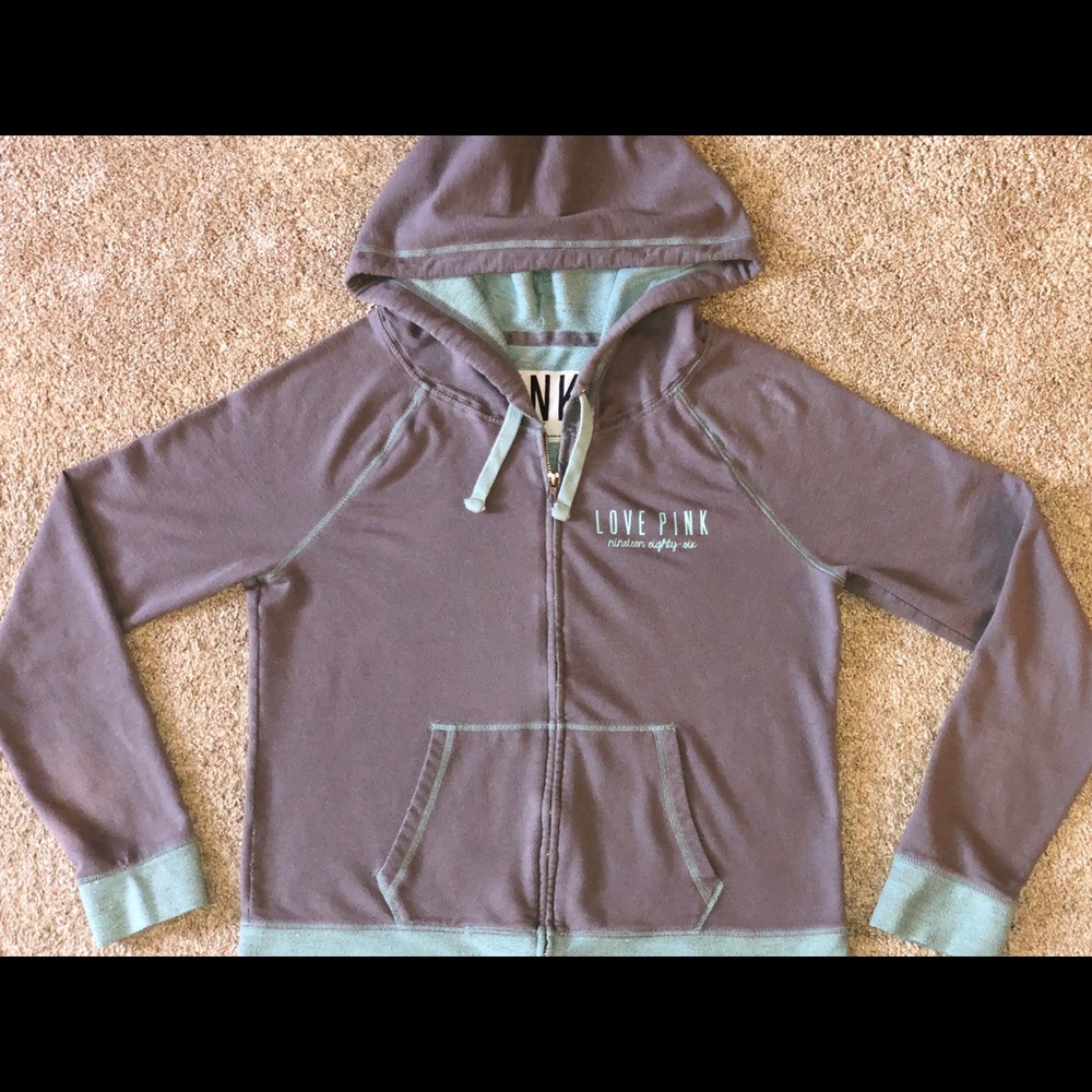 Victoria Secret PINK Zip up Hoodie. Size Large